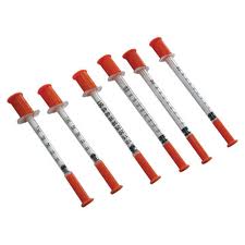 0.1ml/0.3ml/1ml ιατρικά αναλώσιμα συρίγγων ινσουλίνης για την έγχυση ινσουλίνης