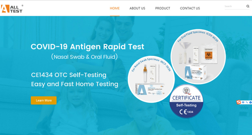Τελευταίες εταιρικές ειδήσεις για ALLTEST η ΒΙΟΤΕΧΝΟΛΟΓΊΑ covid-19 ιστοχώρος θέματος είναι τώρα ζωντανή