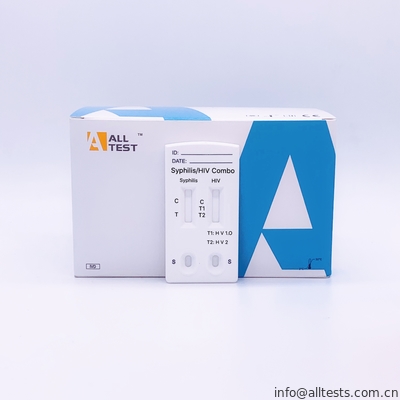 Good price Υψηλός - ολόκληρο αίμα κασετών ποιοτικής Syphilis/HIV 1.2.O Combo γρήγοροι δοκιμής/ορός/πλάσμα σε απευθείας σύνδεση
