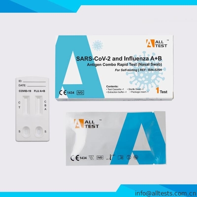 Good price SAR-CoV-2 και γρίπης A+B αντιγόνων ρινική πατσαβούρα δοκιμής Combo γρήγορη σε απευθείας σύνδεση