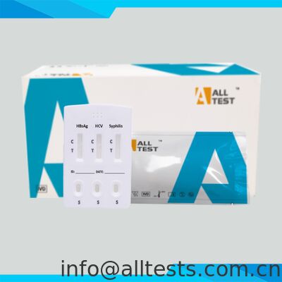 Καλή τιμή. Κασέτα ταχείας εξέτασης HBsAg/HCV/Σύφιλης (ολόκληρο αίμα/ορό/πλάσμα) σε απευθείας σύνδεση