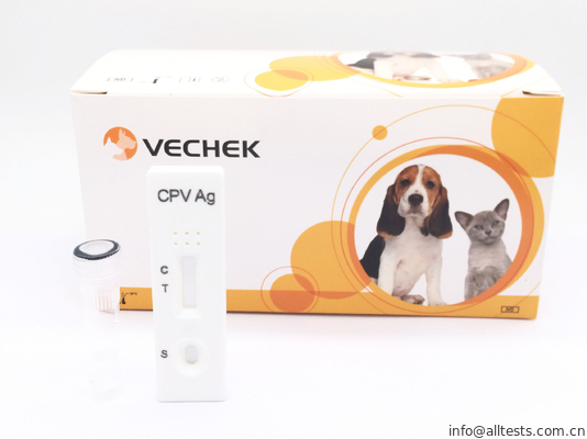 Good price Κυνοειδείς Parvovirus το (Cpv) εξαρτήσεις δοκιμής αντιγόνων γρήγορες, άσπρη κασέτα δοκιμής χρώματος γρήγορη με τη δοκιμή του παραθύρου σε απευθείας σύνδεση