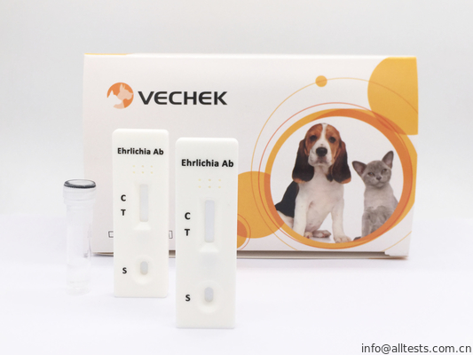 Good price Γρήγορη κασέτα δοκιμής αντισωμάτων Canis Ehrlichia, γρήγορη εξέταση αίματος εύχρηστη σε απευθείας σύνδεση