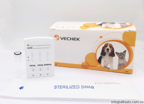 Good price Κυνοειδής CPV + CCV + γρήγορη γρήγορη διαγνωστική κασέτα εξαρτήσεων Combo αντιγόνων Giardia Lamblia σε απευθείας σύνδεση