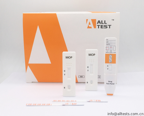 Good price Ένα βήμα Μορφίνη/οπιοειδή MOP Ούρα Ταχείας Διαγνωστικής Δοκιμαστικής Κιτ Υψηλή ευαισθησία Εύκολη χρήση σε απευθείας σύνδεση