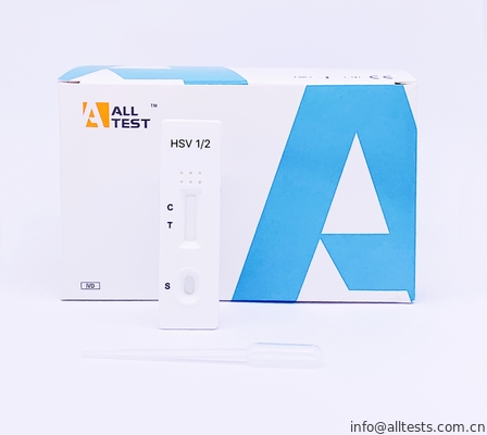 Good price Πλευρικές δοκιμές HSV 1/2 Immunochromatographic ροής γρήγορη κασέτα δοκιμής IgG για τον ορό ή το πλάσμα σε απευθείας σύνδεση