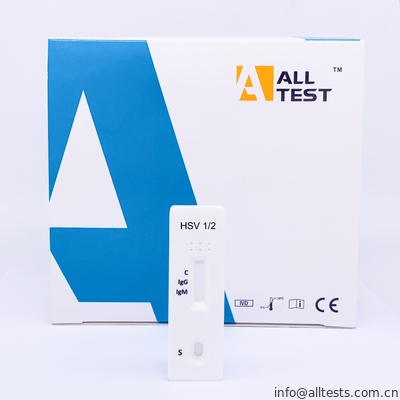 Good price HSV 1/2 IgG/γρήγορο Immunoassay ροής κασετών δοκιμής IgM πλευρικό χρωματογραφικό σε απευθείας σύνδεση