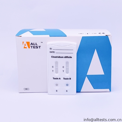 Good price CE πλευρική ροής Immunochromatographic δοκιμών clostridium difficile τοξινών A+ κασέτα δοκιμής τοξινών Β Combo γρήγορη σε απευθείας σύνδεση