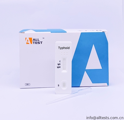 Good price Γρήγορη δοκιμής εξαρτήσεων πλευρική ροής Immunochromatographic κασέτα δοκιμής δοκιμών τυφοειδής γρήγορη (ορός/πλάσμα) σε απευθείας σύνδεση