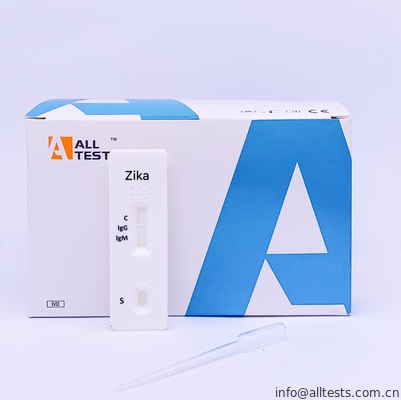 Good price Εύκολη έως χρησιμοποιημένη κασέτα δοκιμής Zika IgG/IgM γρήγορη ολόκληρο στο αίμα/τον ορό/το πλάσμα σε απευθείας σύνδεση