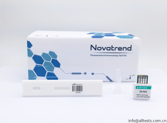 Good price β2 microglobul εξετάζουν τη χρήση με ανθρώπινο ολόκληρο το αίμα το /serum το /plasma από Immunoassay φθορισμού Novatrend τη συσκευή ανάλυσης σε απευθείας σύνδεση