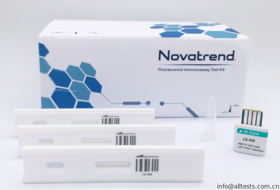 Good price Χρήση δοκιμής ΜΒ κινάσεων κρεατίνης Novatrend (CK-ΜΒ) από Immunoassay φθορισμού τη συσκευή ανάλυσης ανθρώπινο ολόκληρο στο αίμα το /serum το /plasma σε απευθείας σύνδεση
