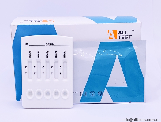 Good price Γρήγορη κασέτα δοκιμής HBV Combo (ορός/πλάσμα) με HBsAg, HBsAb, HBeAg, HBeAb, HBcAb σε απευθείας σύνδεση