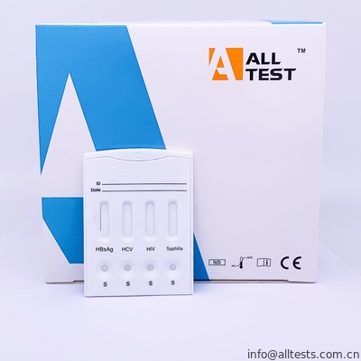 Good price Πλευρική ροής Immunochromatographic δοκιμών HBsAg/HCV/HIV/σύφιλης κασέτα δοκιμής Combo γρήγορη σε απευθείας σύνδεση