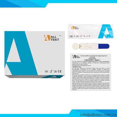 Good price Ένα βήμα SAR-CoV-2 (covid-19) αντιγόνων γρήγορο ένθετο συσκευασιών δοκιμής προφορικό ρευστό σε απευθείας σύνδεση